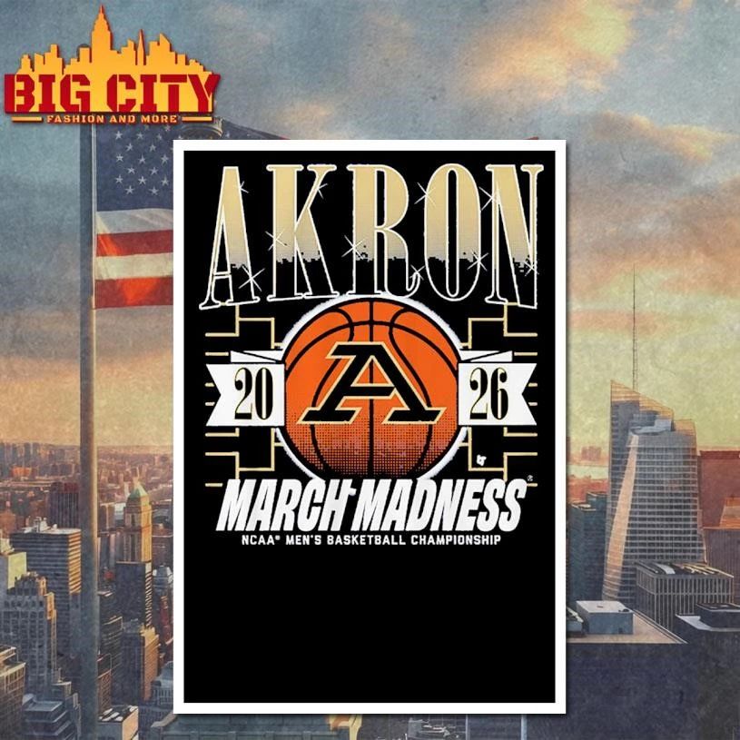 Akron Zips MBB 2026 March Madness Shirt