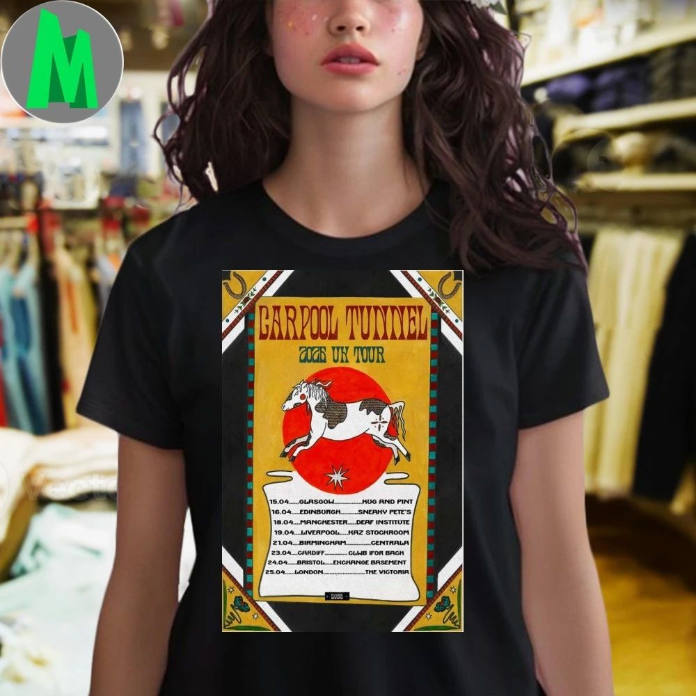 Carpool Tunnel Poster UK 2025 Shows Shirt