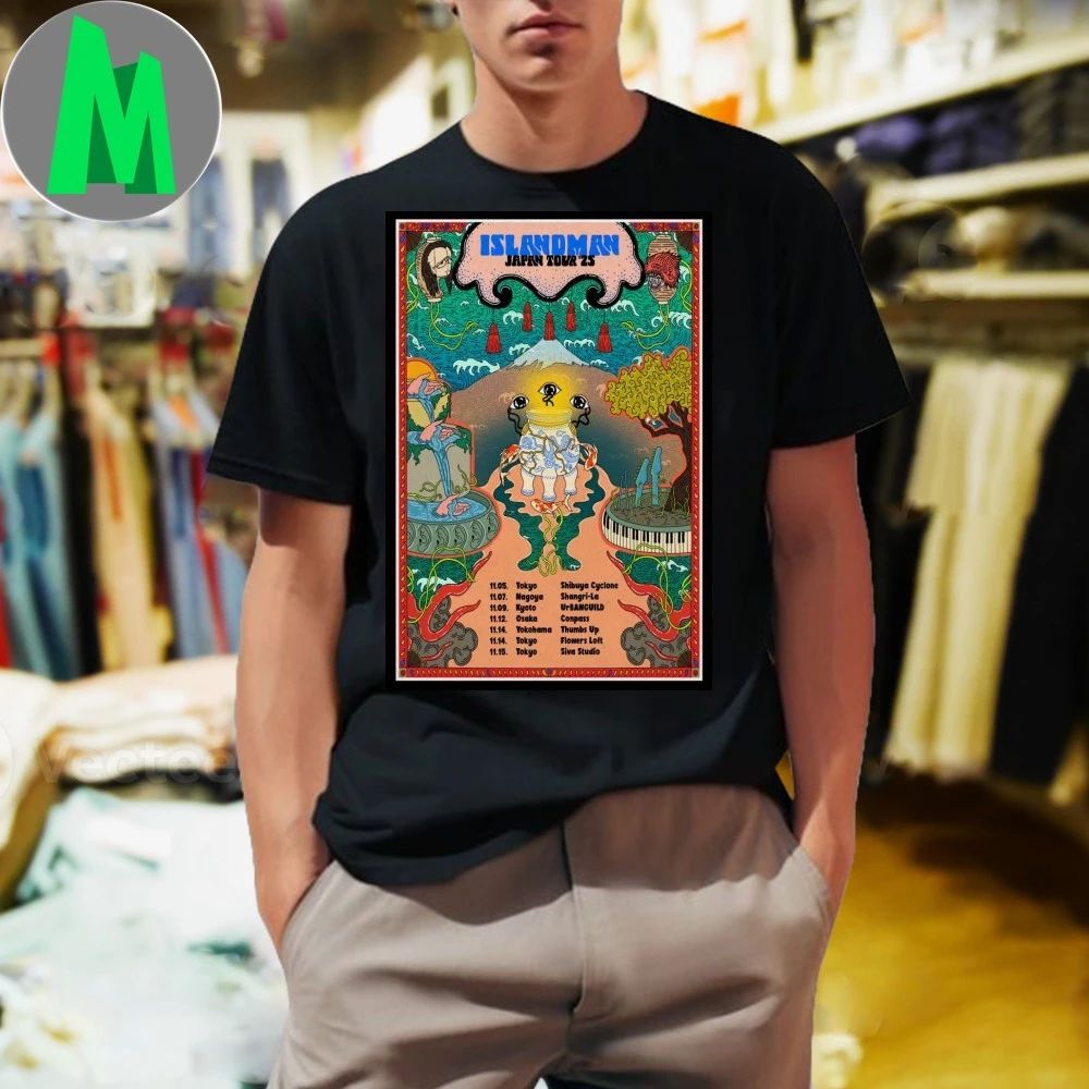 Islandman Japan Tour Poster 2025 Shirt