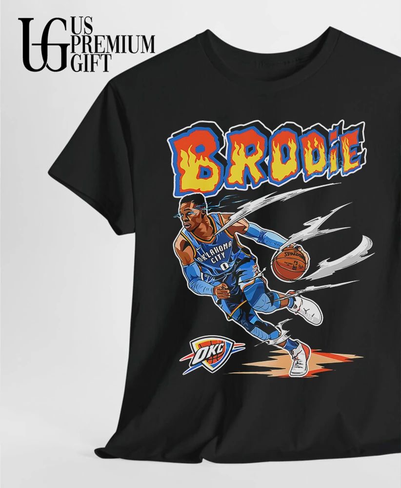 Brodie Russell Westbrook Oklahoma City Thunder NBA T-shirt