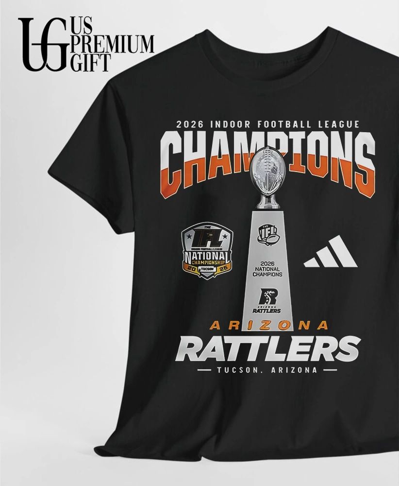 2026 Arizona Rattlers Indoor Football League National Champions trophy T-shirt