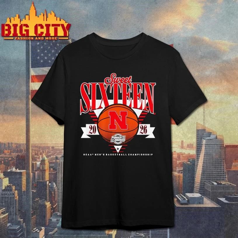 Nebraska Cornhuskers MBB 2026 Sweet Sixteen Ncaa College Basketball Shirt