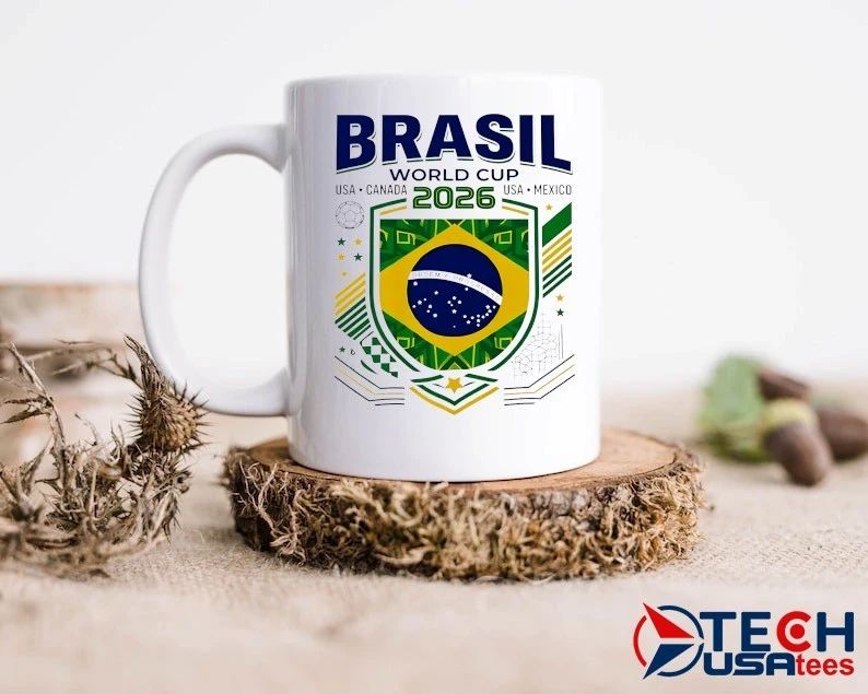 Brazil World Cup 2026 USA Canada Mexico Crest shirt