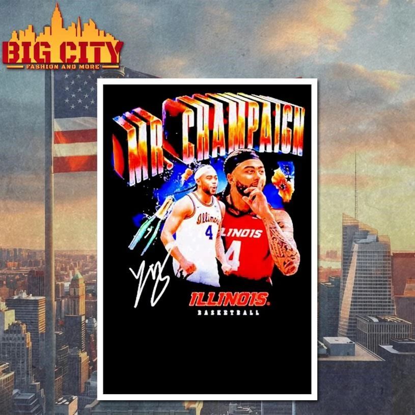 Illinois Basketball Kylan Boswell Mr Champaign signature graphic Shirt