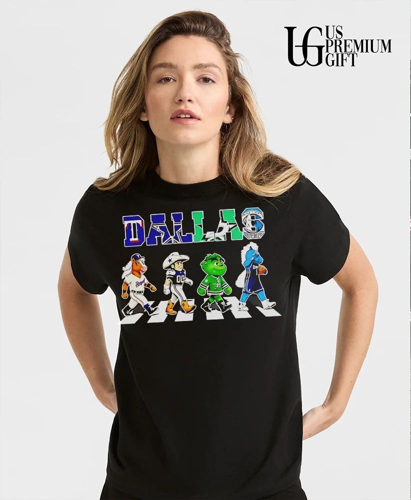 Dallas Rangers Cowboys Stars and Mavericks mascot abbey road shirt