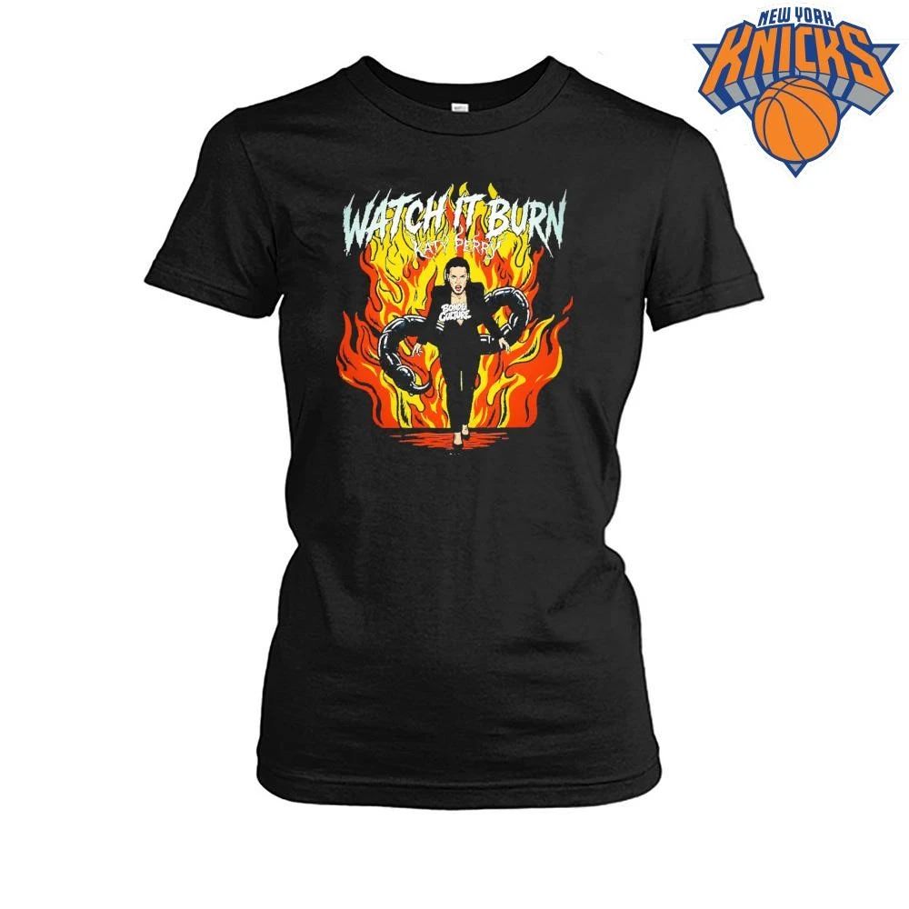 Katy Perry Watch It Burn Bonde Culture Scorpion Flame Fire Graphic Shirt