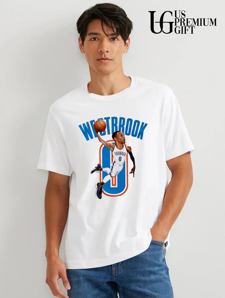 Russell Westbrook No Oklahoma City Thunder NBA 2026 caricature shirt