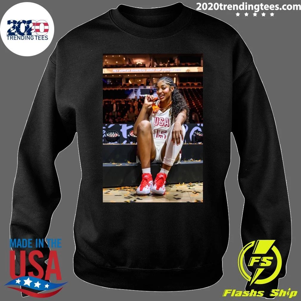 Angel Reese Wins FIBA Women’s Basketball World Cup 2026 Champions Shirt
