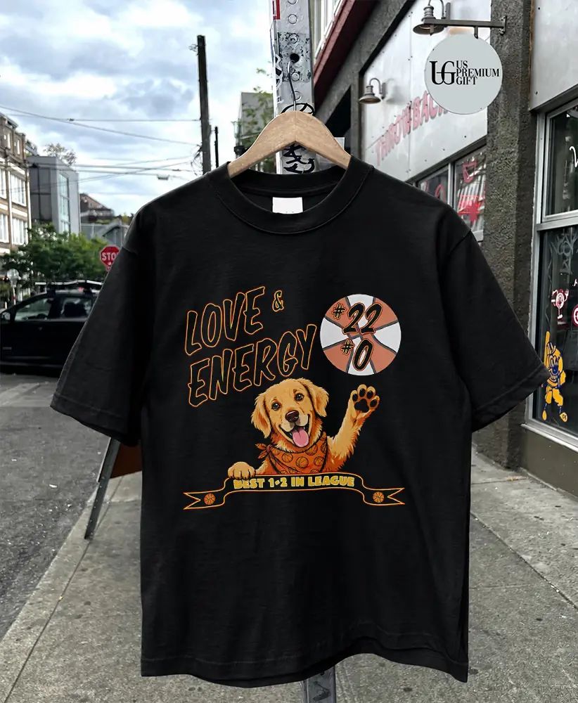 Love & Energy Golden Retriever best 1-2 in League Indiana Fever NBA shirt