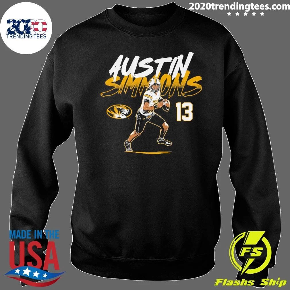 Missouri Football Austin Simmons Name Number Pose Shirt