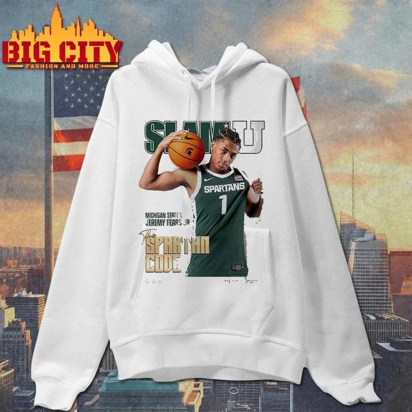 Jeremy Fears Jr Michigan State Spartans On Slam University Cover Shirt