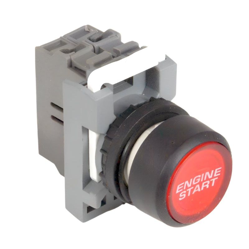 Black Engine Start Push Button