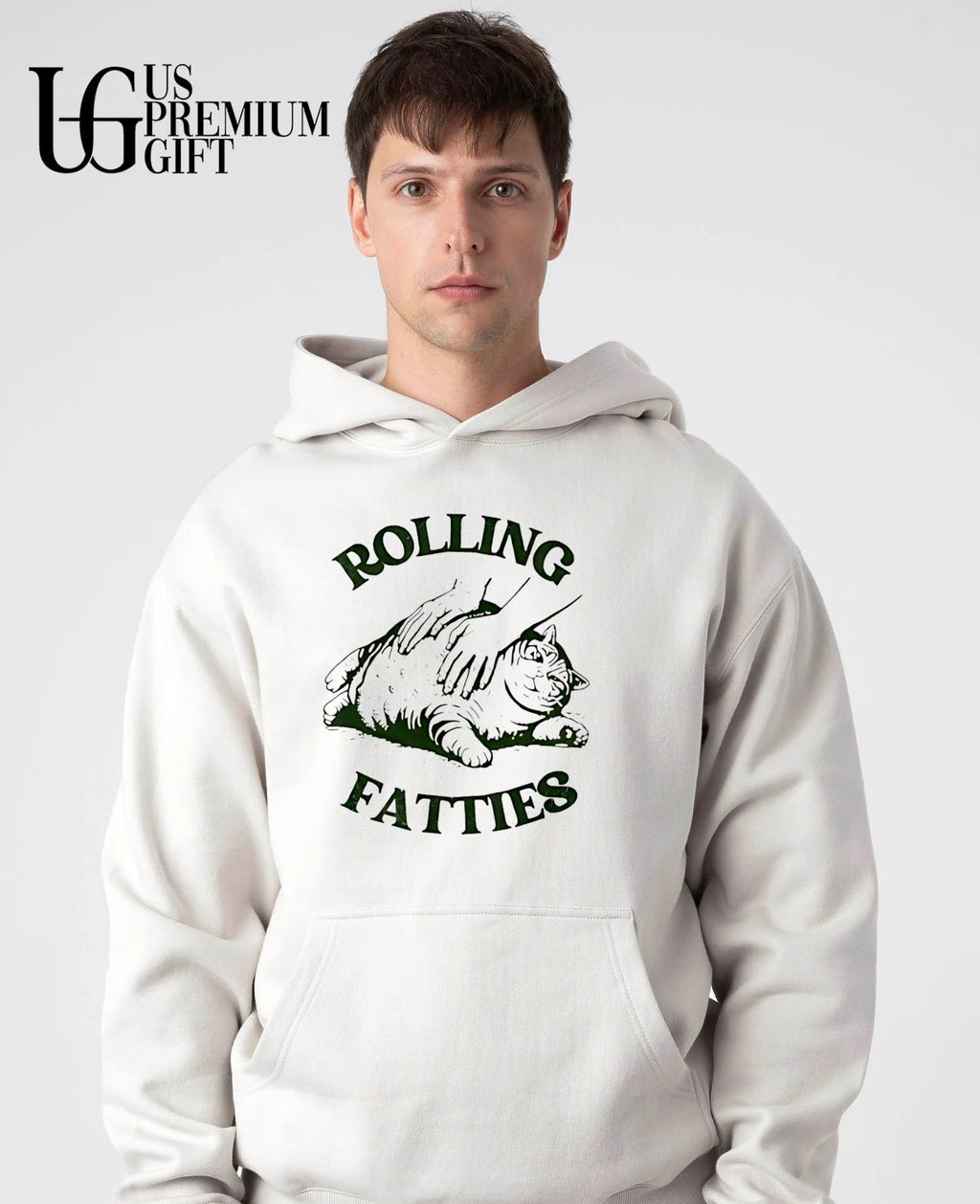 Cat rolling fatties funny shirt