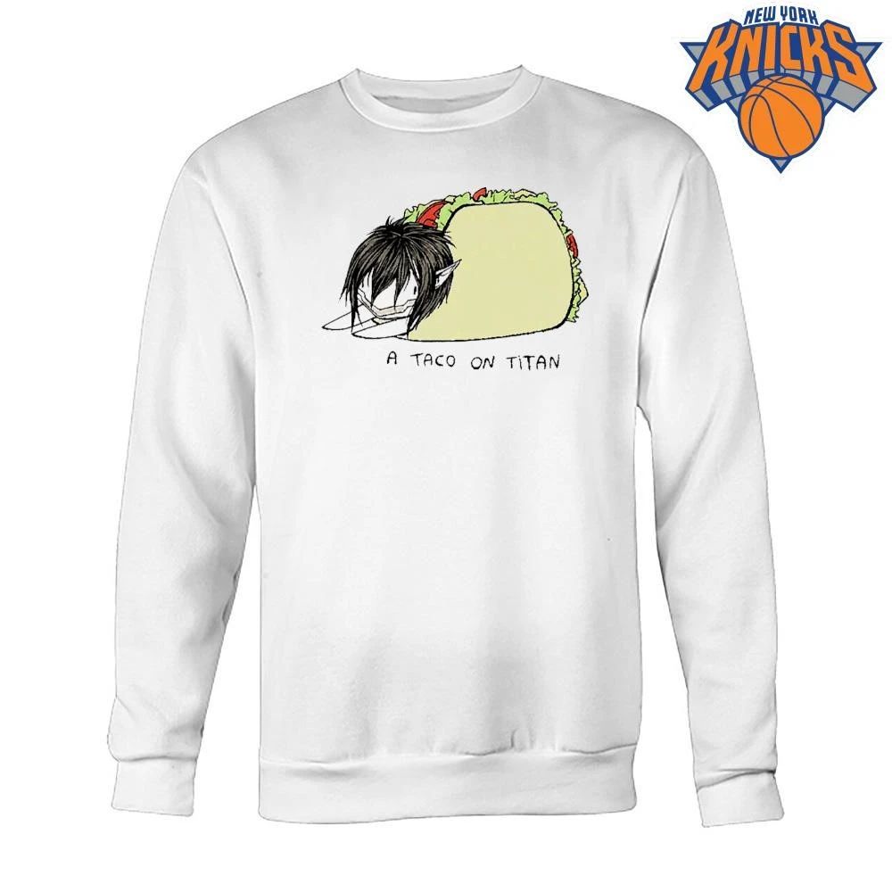 A Taco On Titan Anime Food Parody Eren Jaeger Attack On Titan Cartoon Shirt