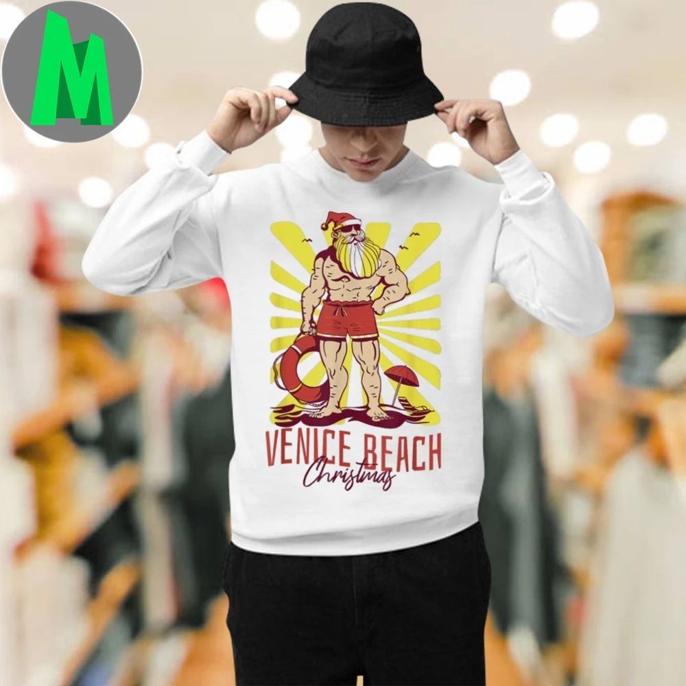 Venice Beach Christmas Lifeguard Shirt