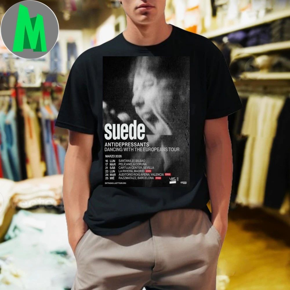 Suede European Tour 2026 Poster Shirt