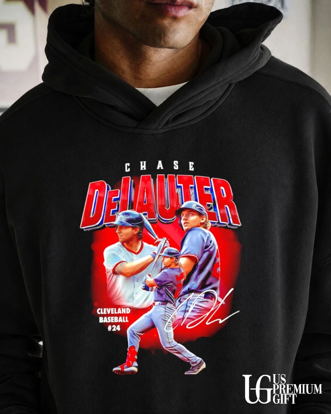 Chase DeLauter Cleveland Guardians baseball 2026 signature shirt