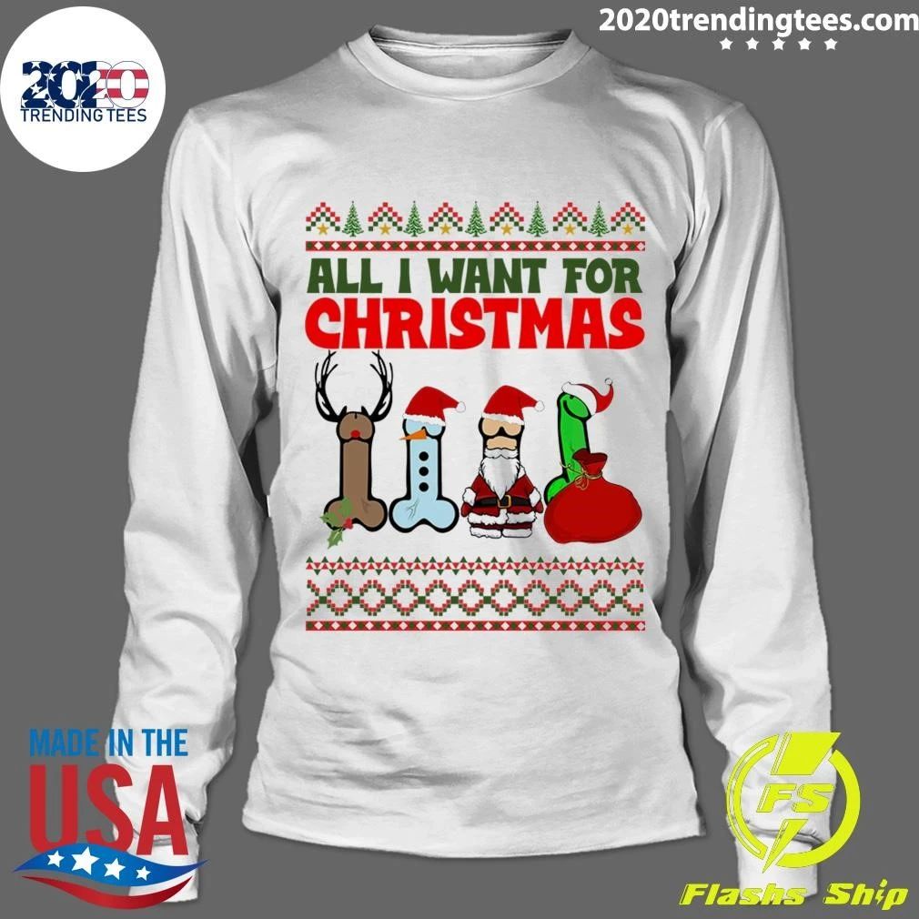 All I Want For Christmas Funny Adults Joke Kids Shirt