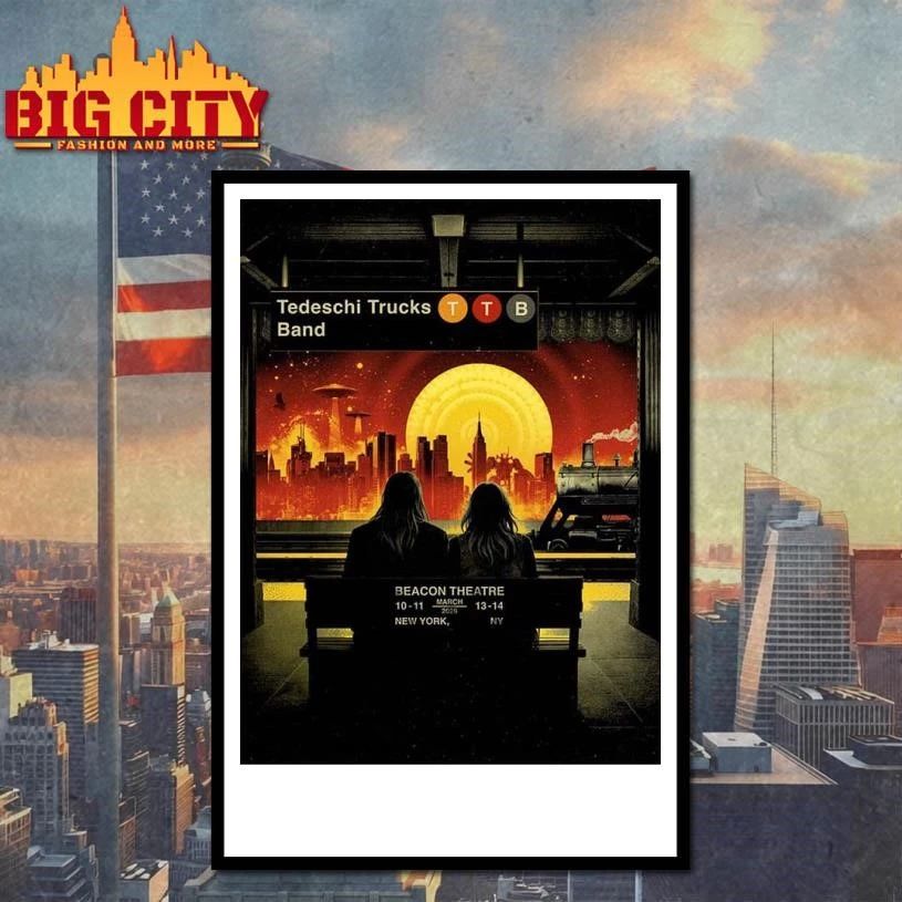 Tedeschi Trucks Band New York 2026 Week 1 Poster Shirt