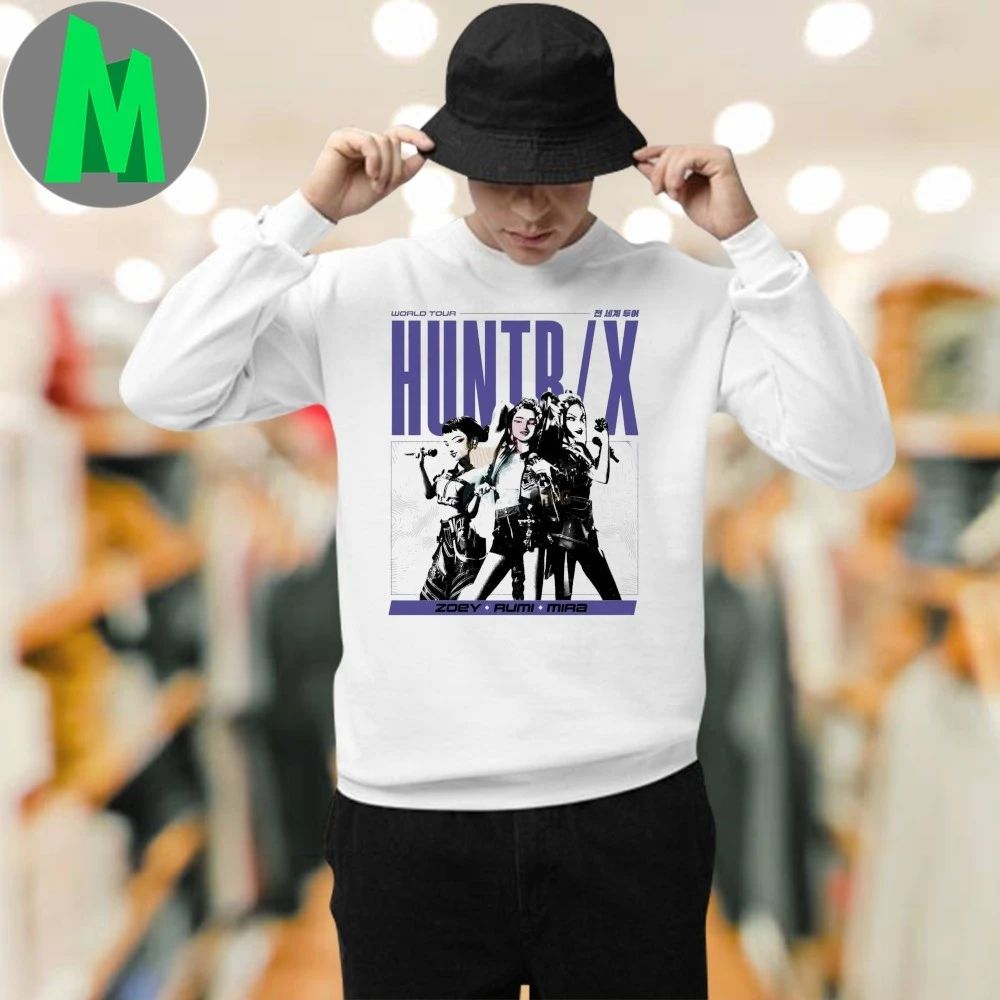 Kpop Demon Hunters Hunter World Tour Zoey Rumi Mira Shirt