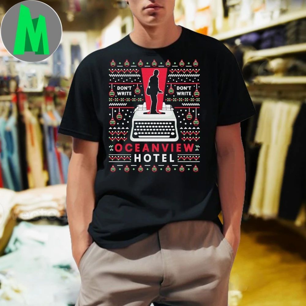 Alan Wake 2 Don’t Write Oceanview Hotel Ugly Sweater Shirt