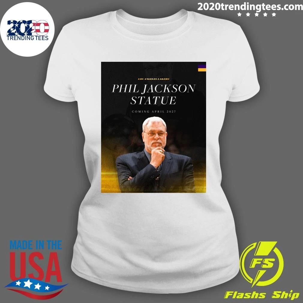 Los Angeles Lakern Phil Jackson Statue Coming April 2027 Shirt