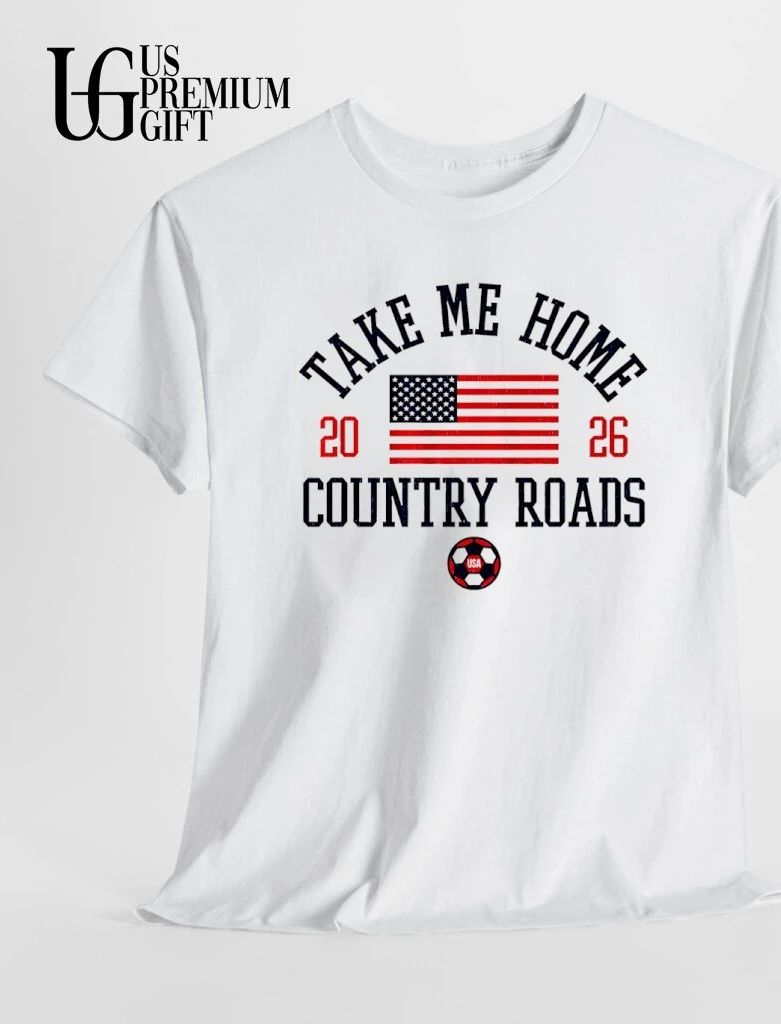 Take Me Home Country Roads USA flag shirt