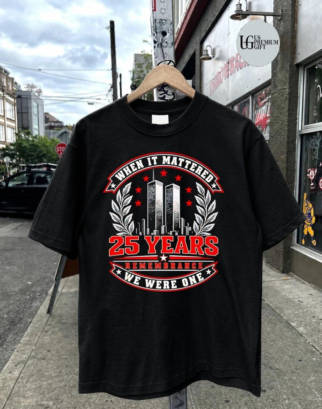 9.11 Twin Towers When it Mattered 25 Years Remembrance We Were One shirt