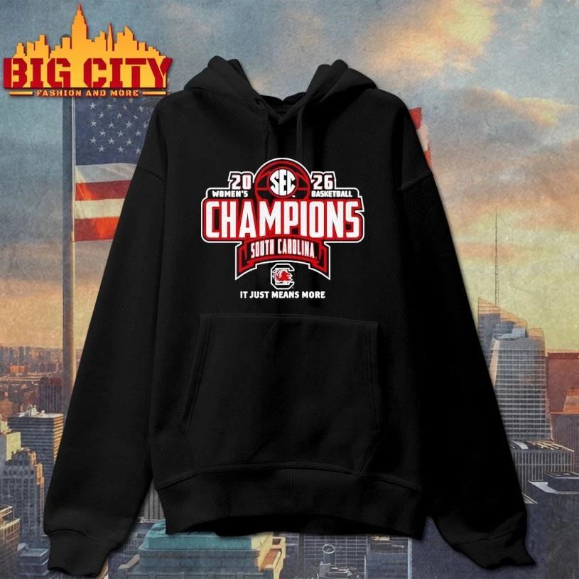 South Carolina Gamecocks 2026 SEC Women’s Basketball Regular Season Champions Locker Room Shirt