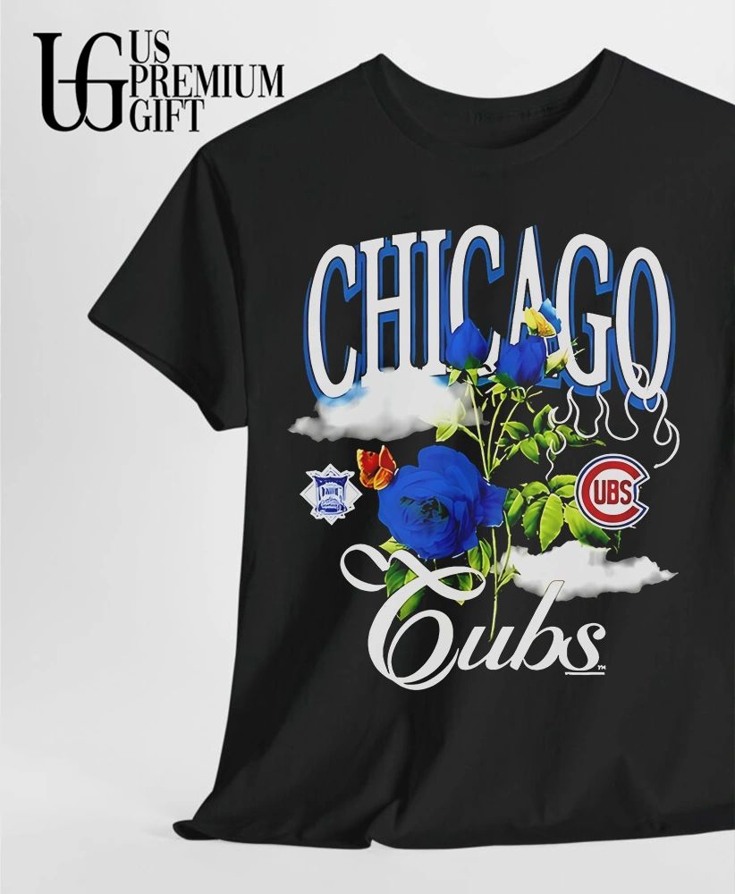 Chicago Cubs National League Floral Rose shirt