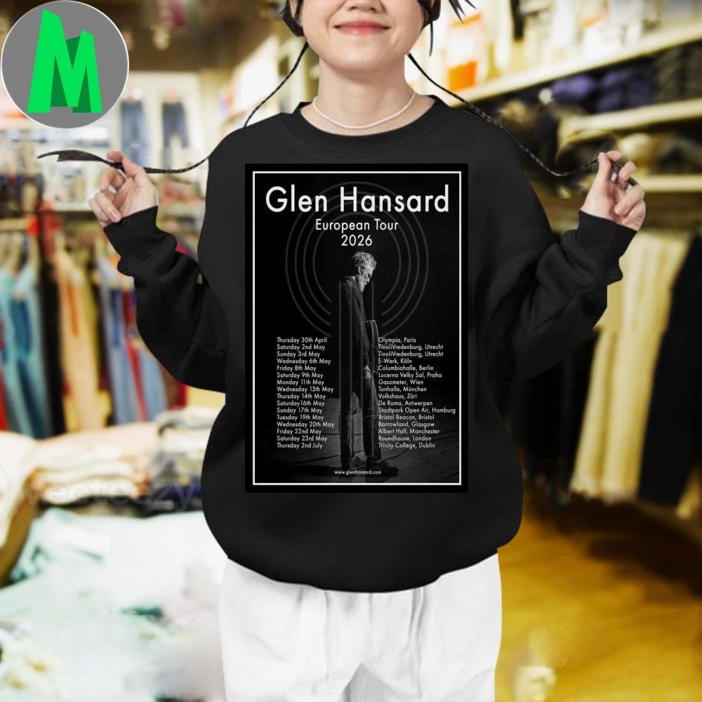 Glen Hansard Europe 2026 New Poster Shirt