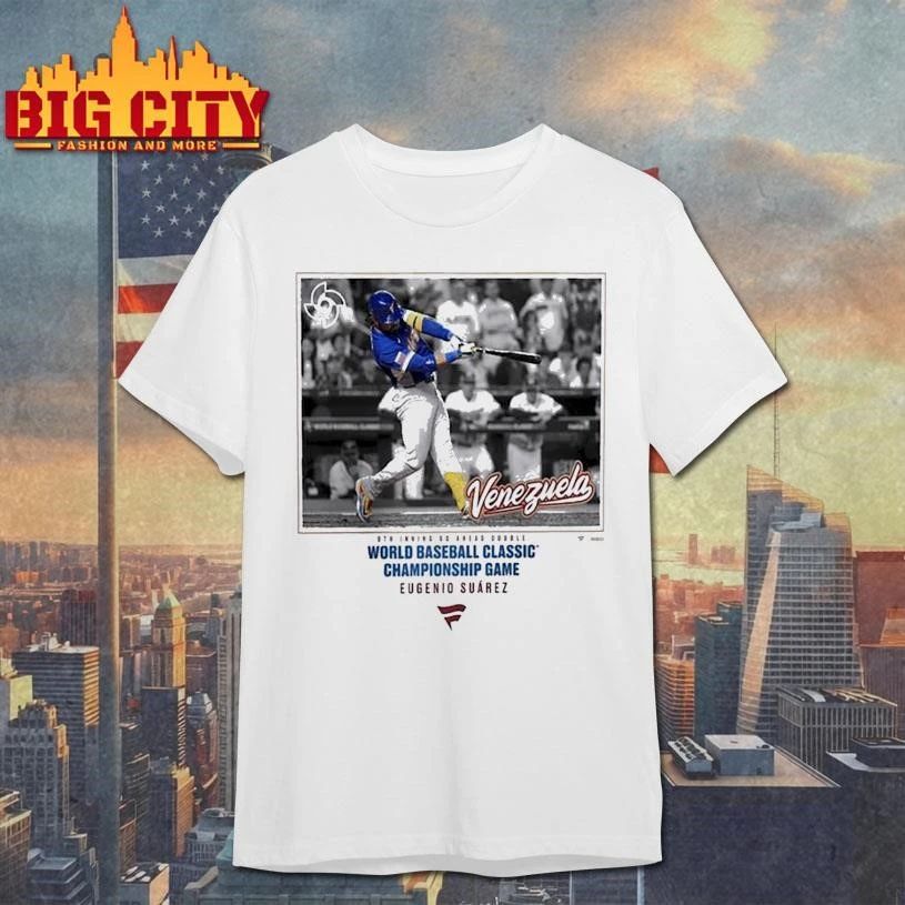 Eugenio Suárez Venezuela Baseball Eugenio Suarez White 2026 World Baseball Classic Go Ahead Picture Shirt
