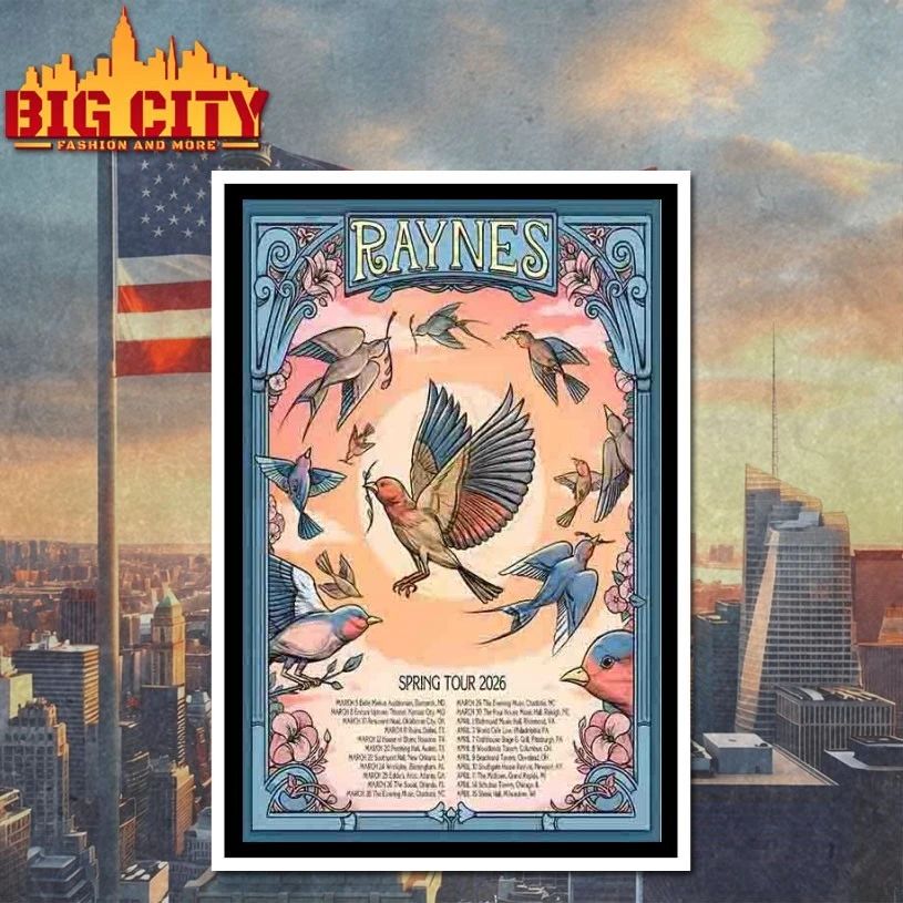 Raynes Spring Tour 26 Poster T-shirt