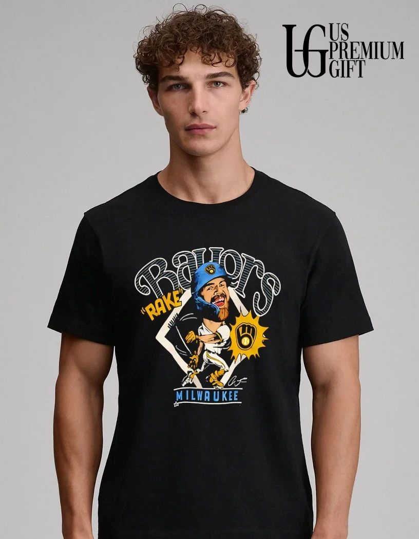 Milwaukee Brewers Jake Bauers Rake 2026 caricature shirt