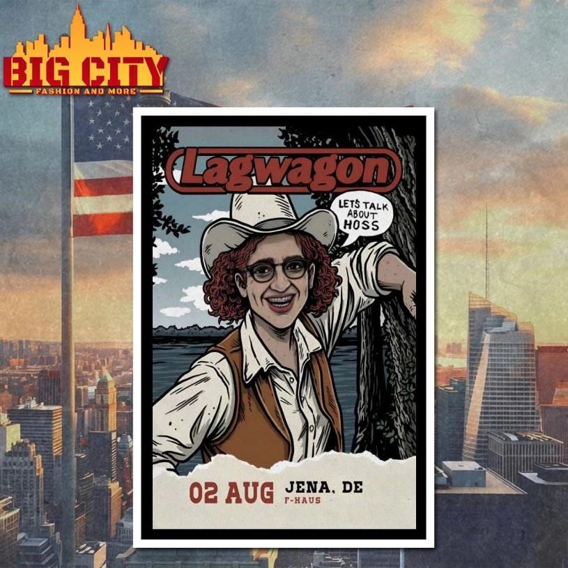 Lagwagon Jena DE Aug 2 2026 Poster Shirt
