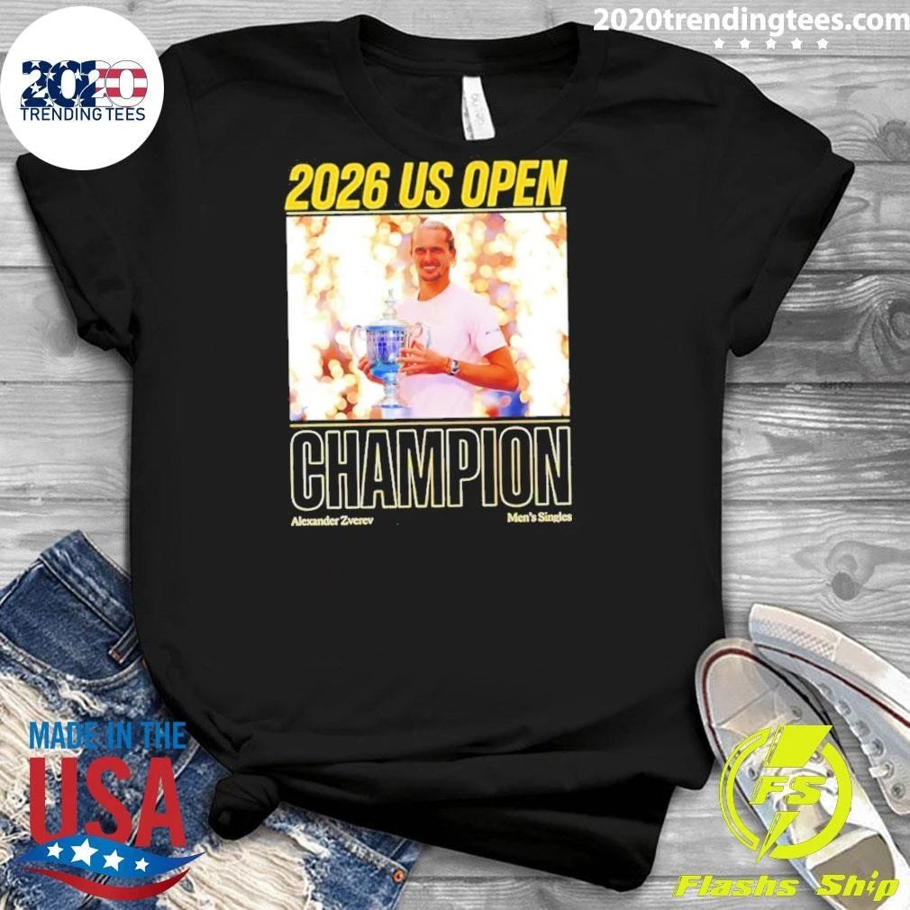 Alexander Zverev Men’s Singles Us Open Champion 2026 Trophy Shirt
