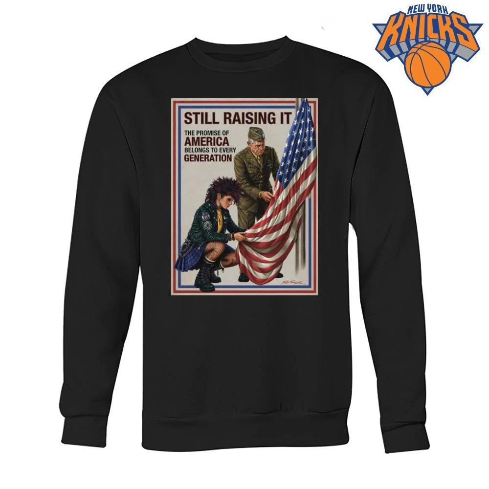 Still Raising It American Flag Veteran Punk Rock Freedom Belonging Shirt