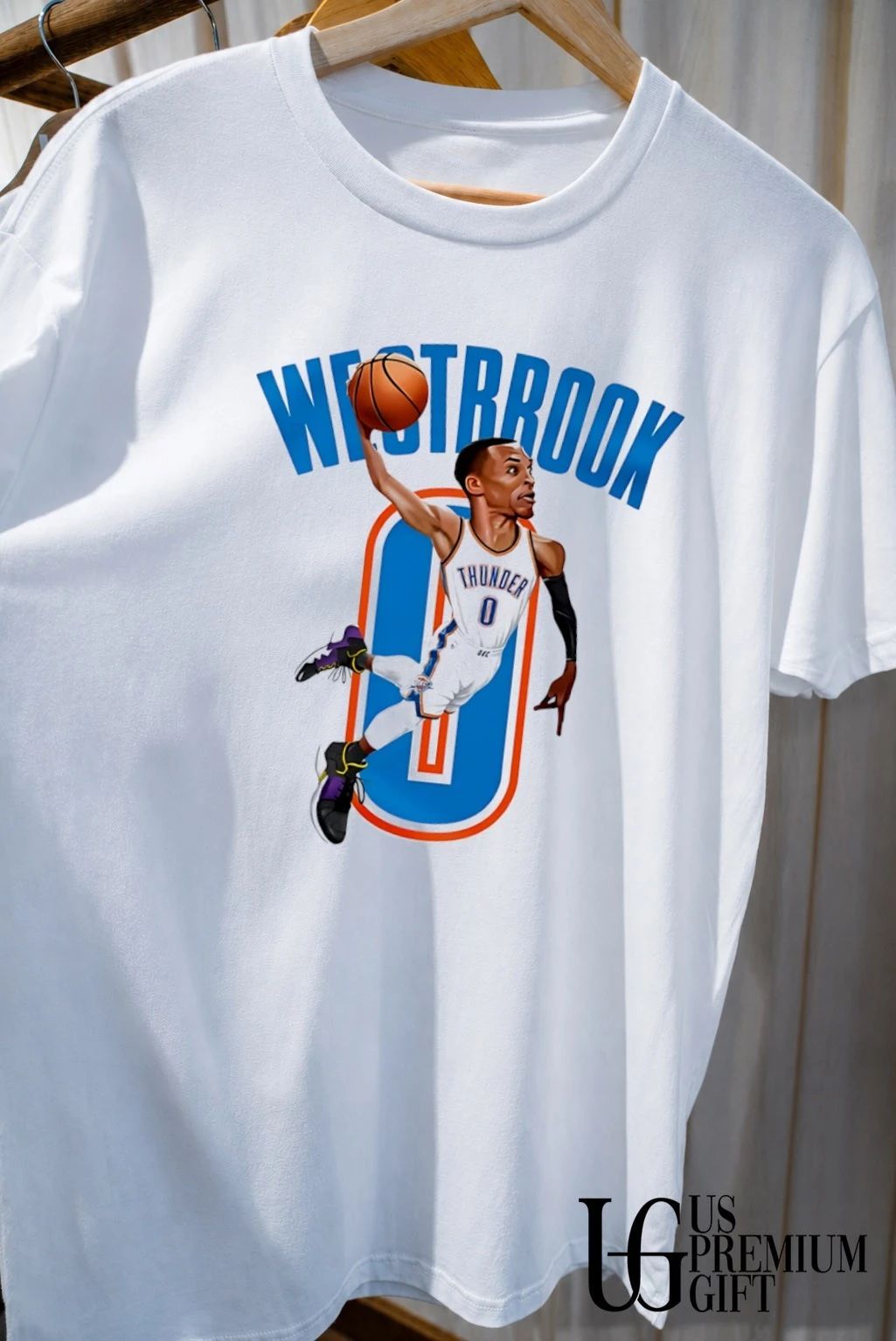 Russell Westbrook No Oklahoma City Thunder NBA 2026 caricature shirt