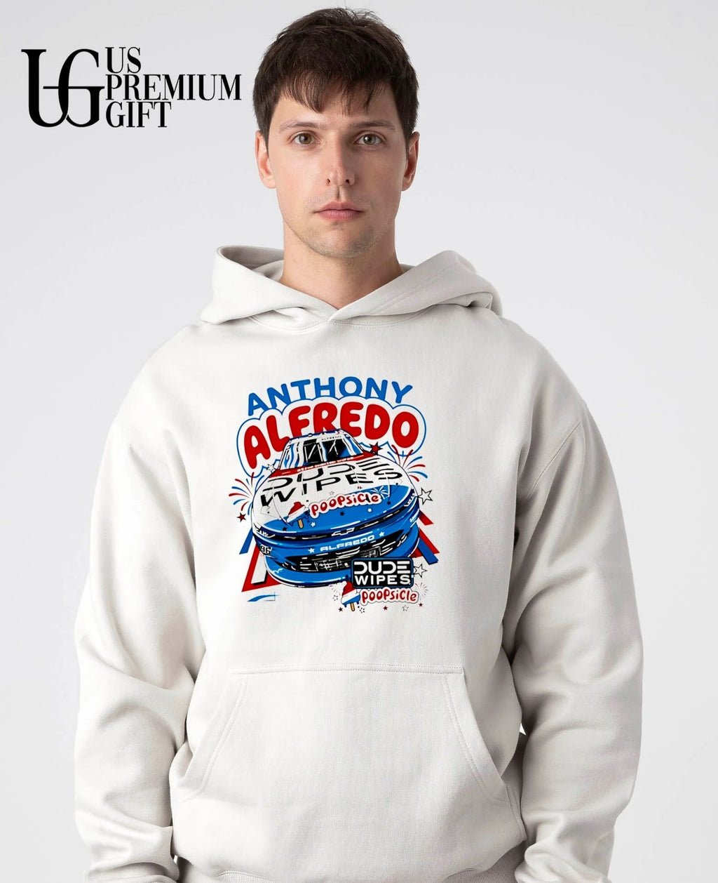 Anthony Alfredo Viking Motorsports Dude Wipes Poopsicle Race Car shirt
