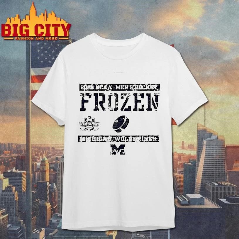 Michigan Wolverines 2026 Ncaa Mens Ice Hockey Frozen Four Bound Vintage Shirt