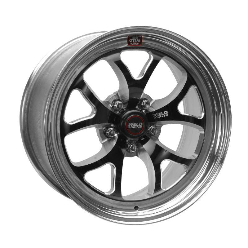 Weld S76 17×9 / 5×4.75 BP / 6.2in. BS Black Wheel (High Pad) – Non-Beadlock