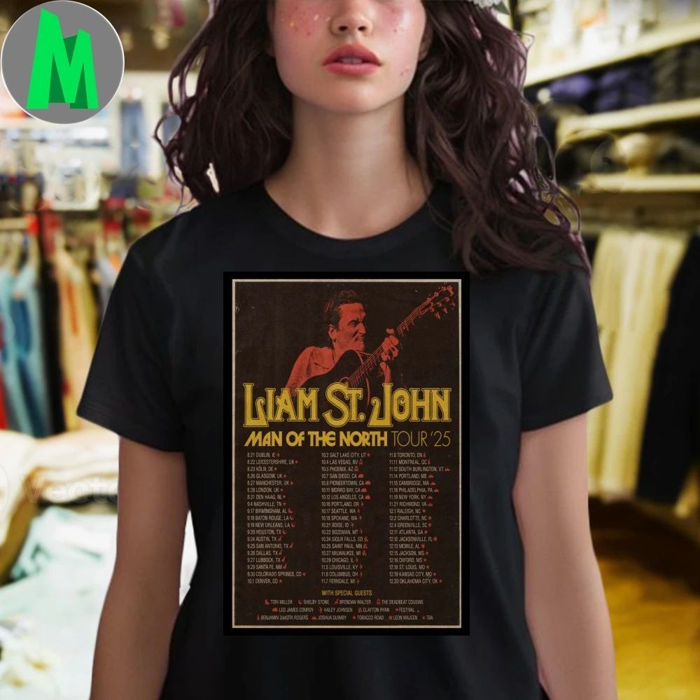 Liam St. John Man Of The North Tour 2025 Poster Shirt