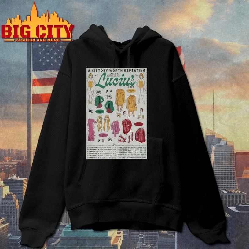 Lucius Tour 2026 A History Worth Repeating Tour Poster Shirt