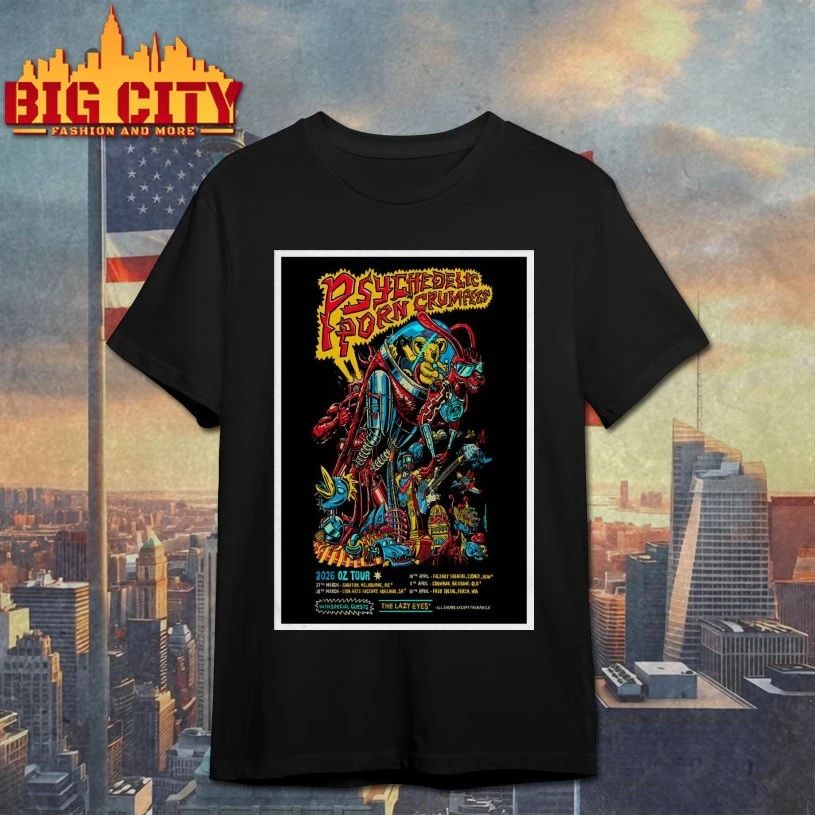Psychedelic Porn Crumpets 2026 Tour OZ PosterT-shirt