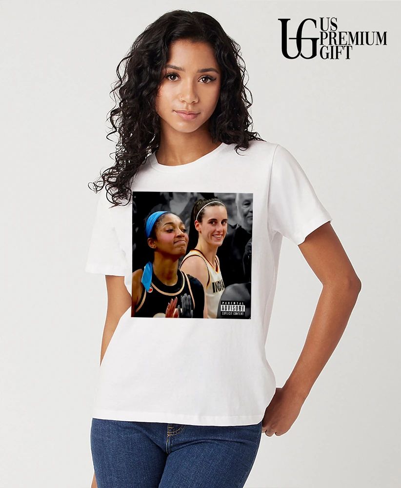 Caitlin Clark Laughing at Angel Reese shirt