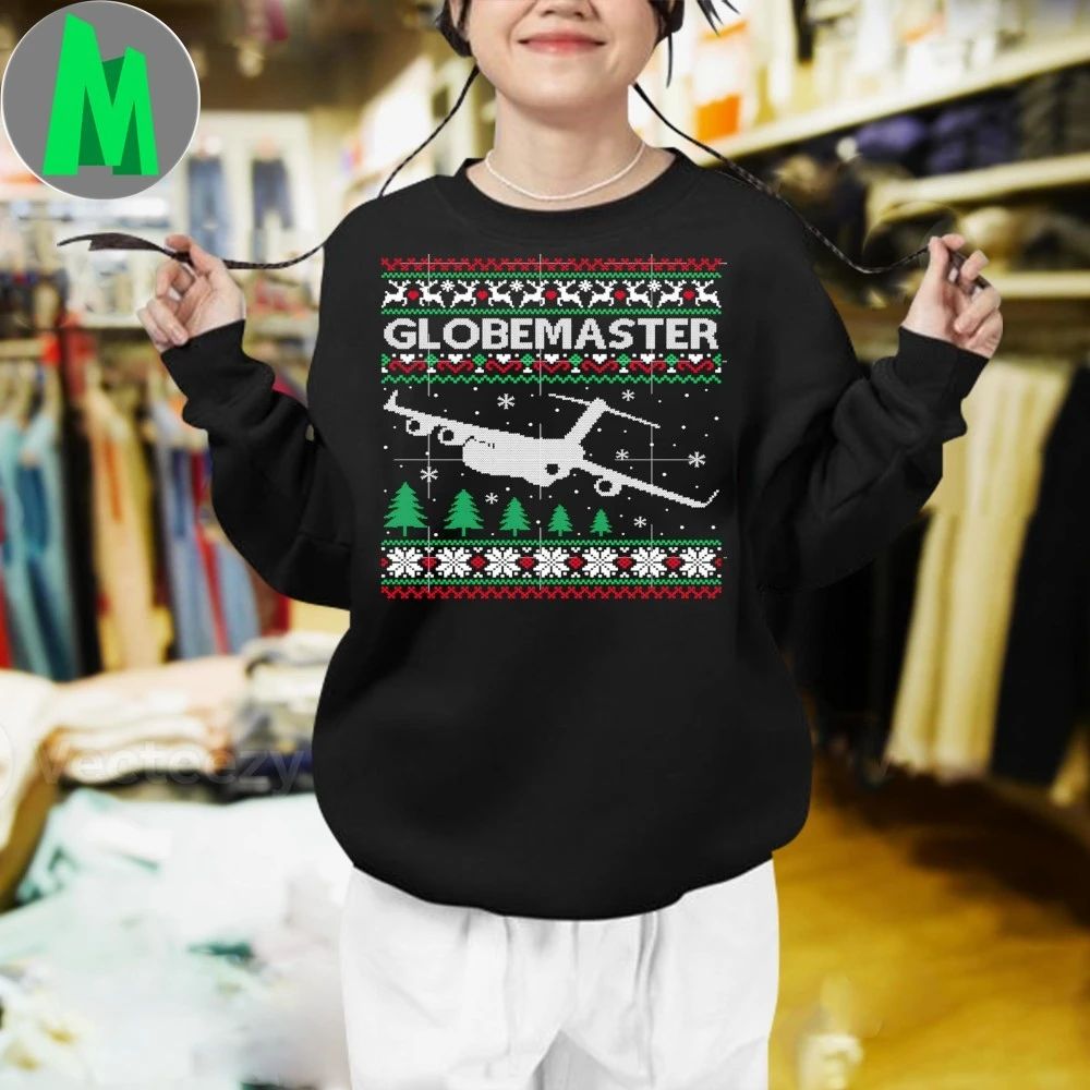Globemaster C-17 Ugly Christmas Sweater Aviation Shirt