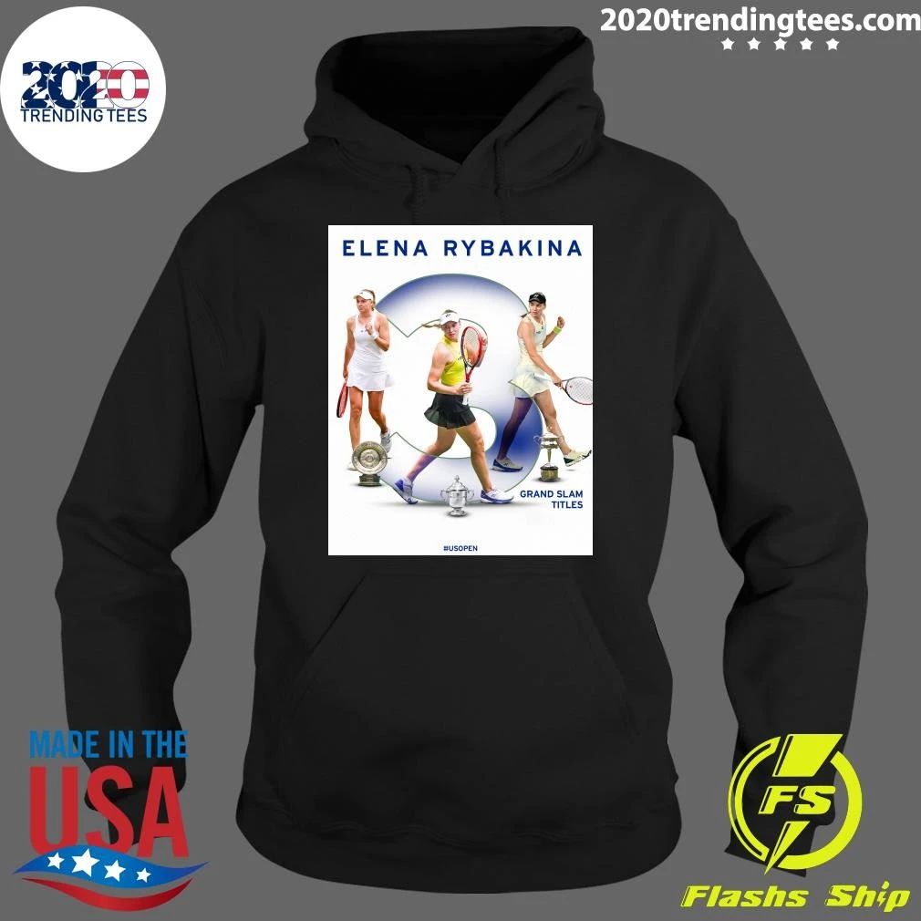 Elena Rybakina Goes Triple Platinum In New York US Open Shirt