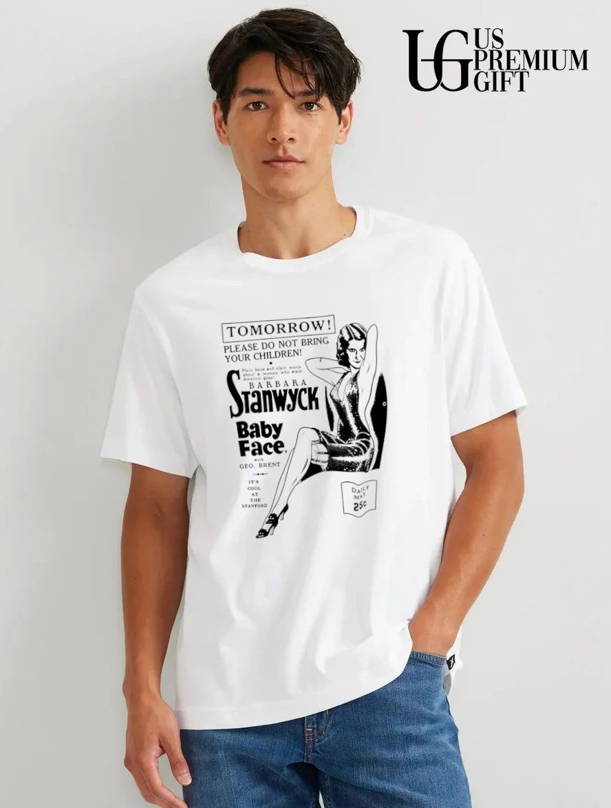 Barbara Stanwyck in Baby Face Movie Poster shirt