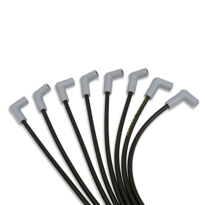 1955-91 Multi-Make V8 Non-HEI 8.2mm Thundervolt Spark Plug Wire Set (Available in 3 Colors) Black