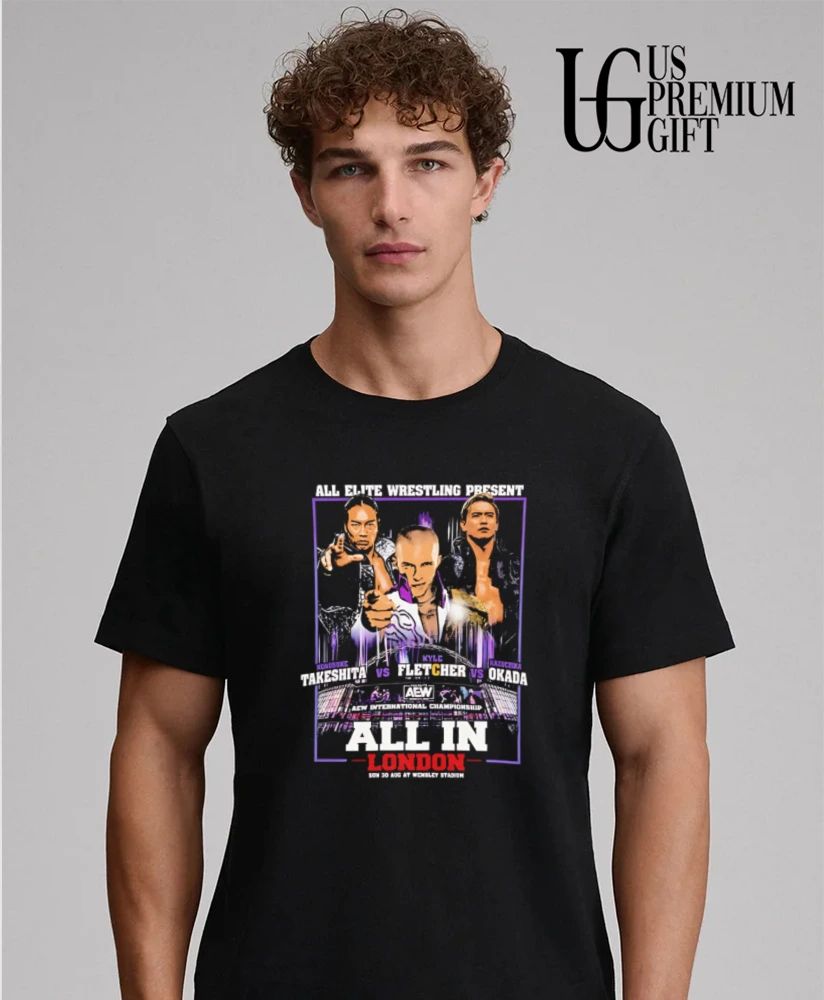 Konosuke Takeshita vs Kyle Fletcher vs Kazuchika Okada All In London shirt